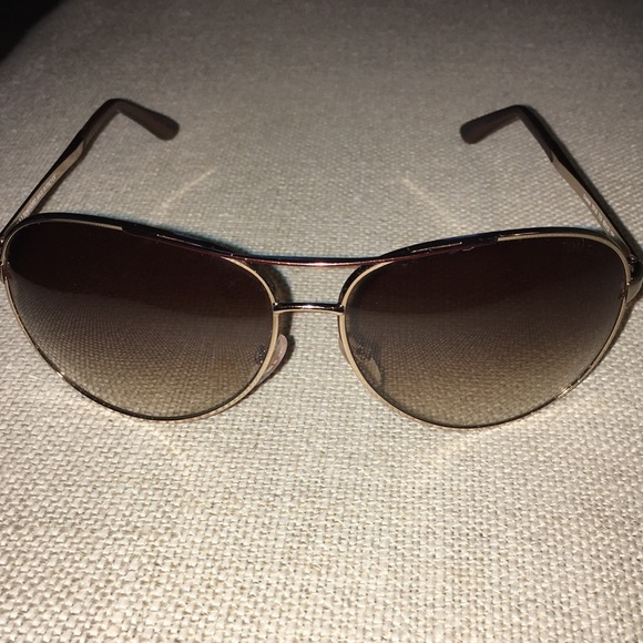 Tom Ford Accessories - Tom Ford Gold Aviator Sunglasses